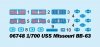 Trumpeter 06748 Battleship USS Missouri BB-63 1/700